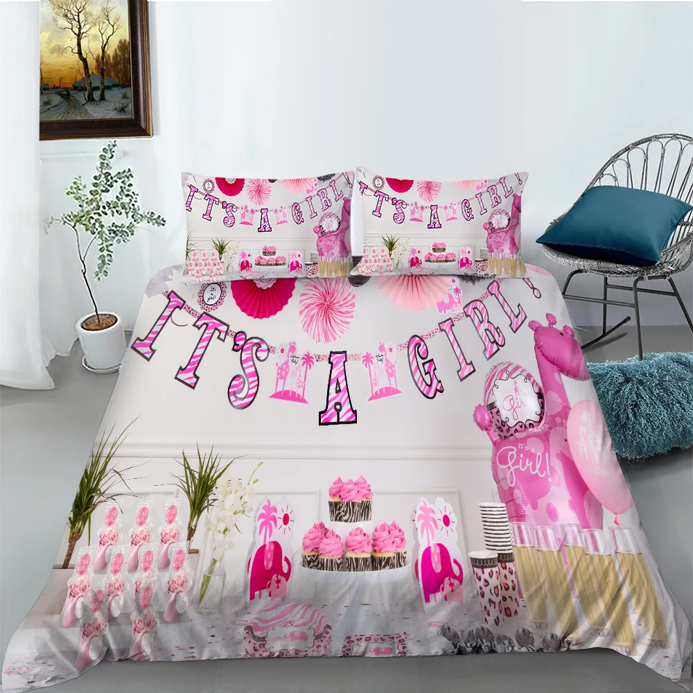 Kids Teens Twin Duvet Cover Set Girls Teens Bedding Set Festival Theme Comforter/Quilt Cover for Bedroom Decor Housse De Couette