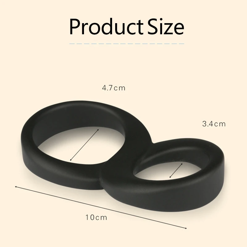 Mini Rings Double Cockring Delay Premature Ejaculation Penis Loop Lock Strapon Adult Sex Toys Product For Men Erotic Sex Shop