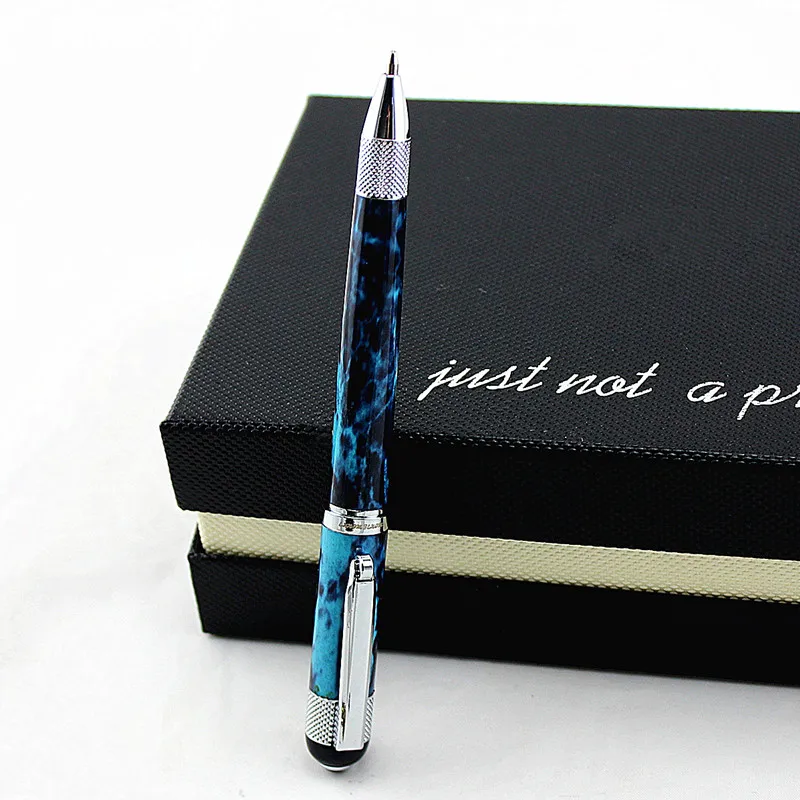 High Quality Metal Roller Pen Luxury Ballpoint Pens 0.7mm Black ink For Business Writing Office School Supplies gift pen