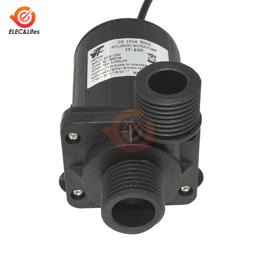 800L/H 5m DC 12V 24V Solar Brushless Motor Water Circulation Water Pump Submersibles Water Pumps