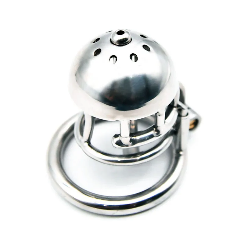 BLACKOUT New Stainless Steel Male Dual Use PA Chastity Device Penis Ring Cock Cage Adult Sex Toys Kidding Zone \