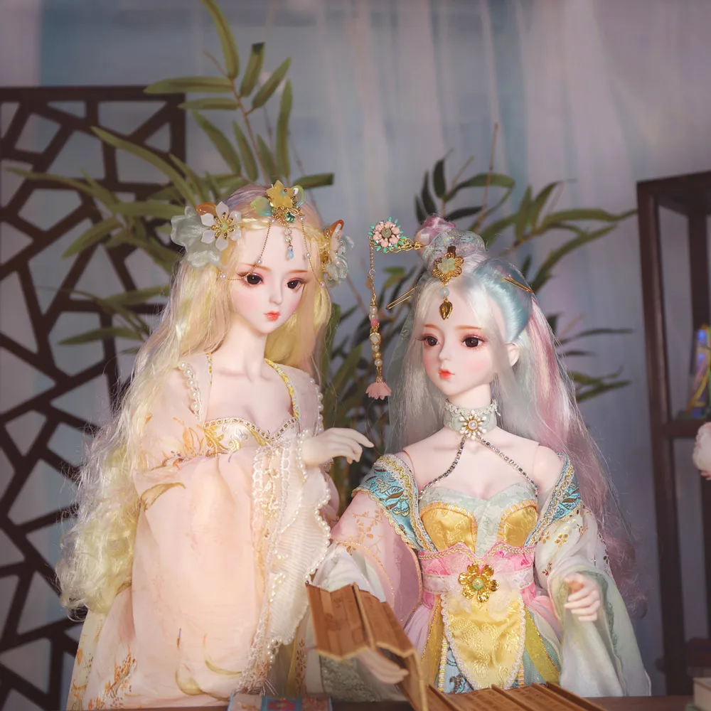 Dream Fairy 1/3 BJD Doll Ancient Series 60cm Ball Joint Doll with Hair Eyes Clothes Makeup DIY Doll Gifts for Girls Birthday