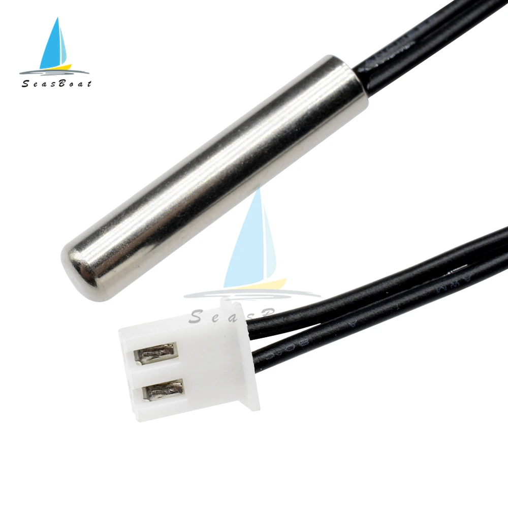 50CM 2M 3M NTC Thermistor Temperature Sensor Waterproof Probe Wire 10K 1% 3950 W1209 W1401 Cable