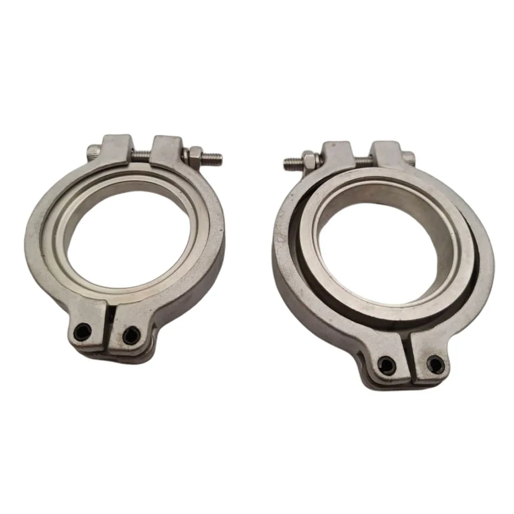 2Pcs 1.73 "44Mm V Ban Nhạc Flang Kẹp Bộ Cho MVR 44Mm Ống Thải Cửa Hút Gió Tial Bộ