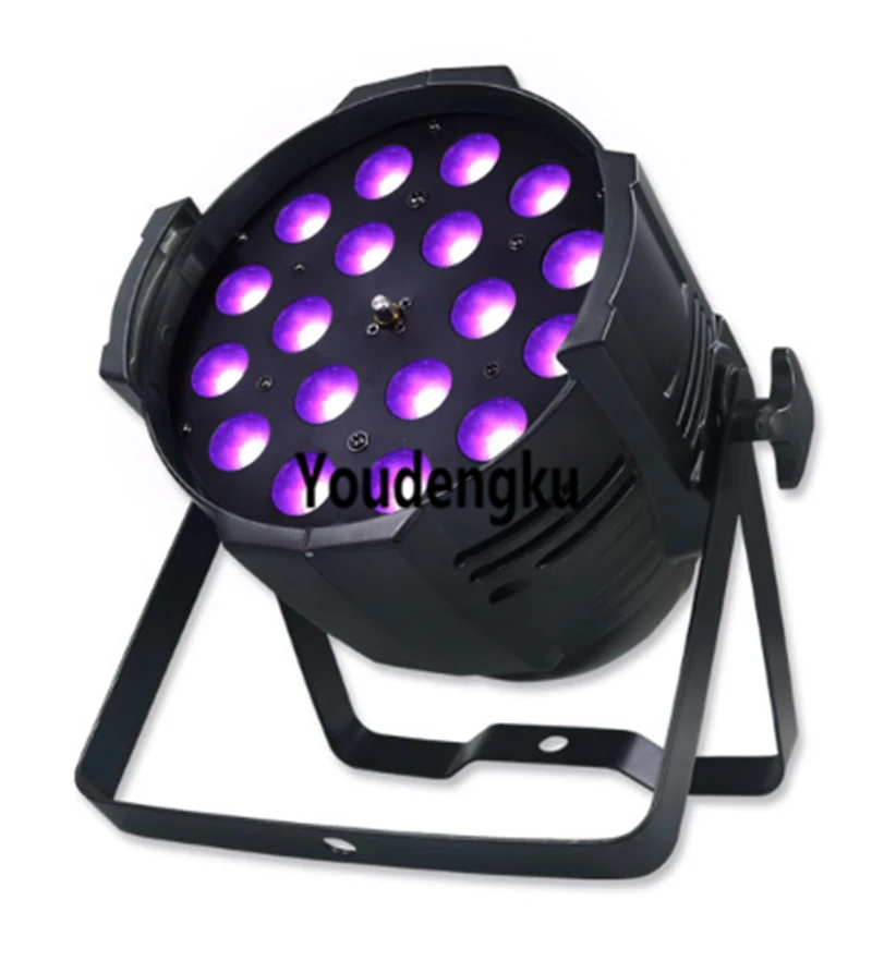 8pcs Weeding black party wall led zoom par 64 RGBWAP 6 IN 1 18*18W LED Par Zoom Light