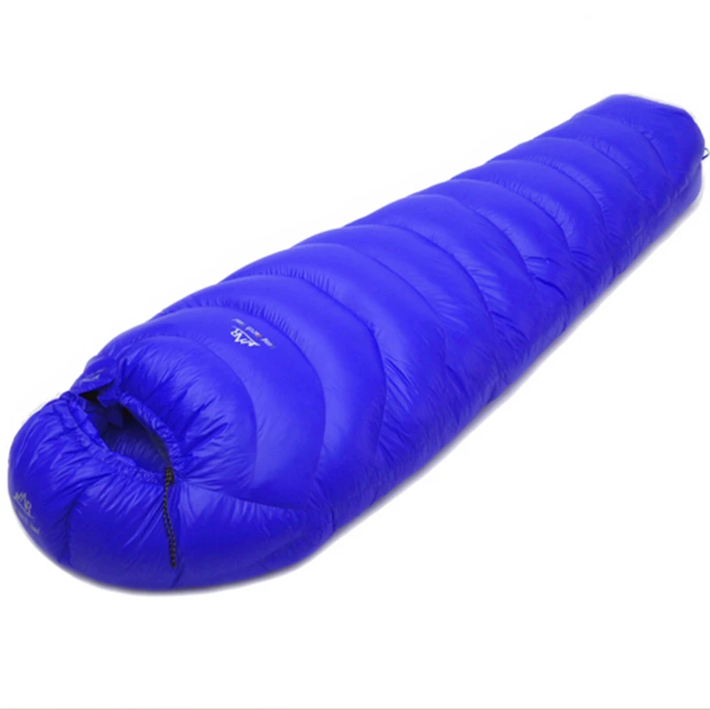 LMR 1000G White Goose Down Filling Sleeping Bag Can Be Spliced Stain Resistant Mummy Style Ultralight Slaapzak