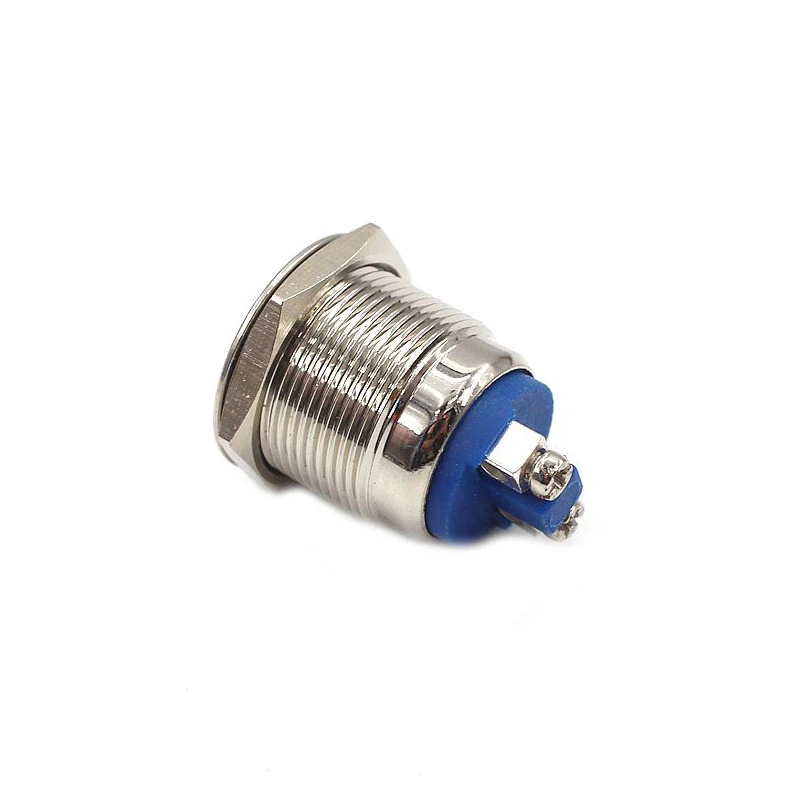 防水信号灯,金属パネル付きライト,LED点滅ライト,19mm,6v,12v,24v,赤,黄色のダッシュボード,1個