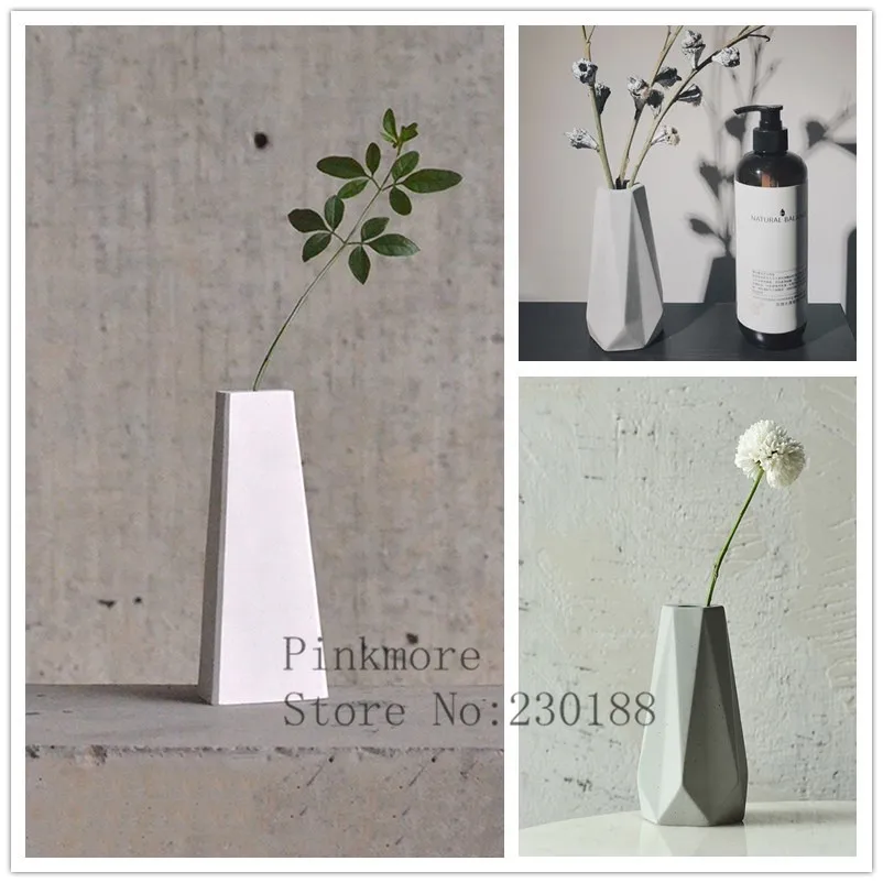 Concrete Vase Silicone mold DIY Home made Craft concrete planter molds for sale Cement Pot Molds