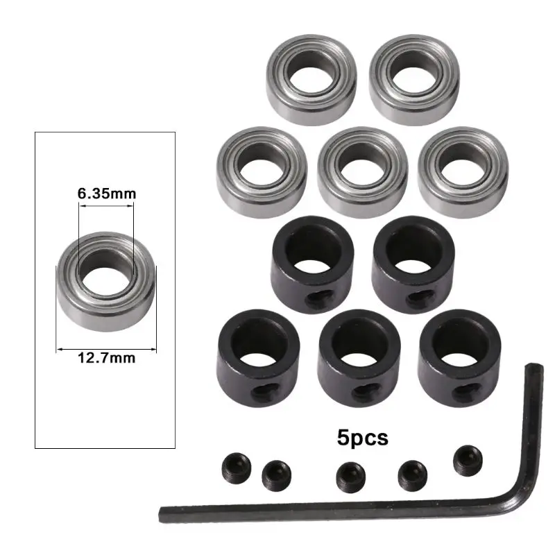 Durable Steel Bearings Accessories Kit Fits for Milling Cutter Heads and Shank 9 Styles