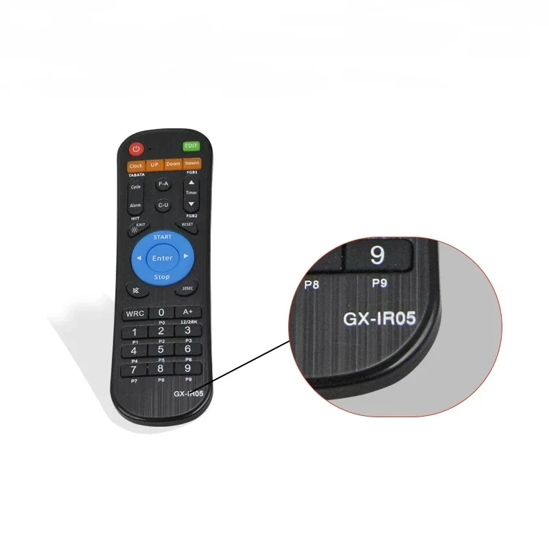 Plastic Digital Remote Control for LED Timer, Wall Clock, General Use, GX-IR05, GX-IR03