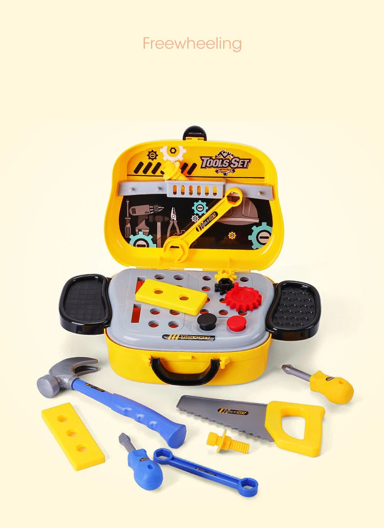 Kit de boîtes à outils pour enfants, jouets éducatifs de Simulation, outils de réparation, perceuse, jeu en plastique, apprentissage, ingénierie, Puzzle, cadeaux pour garçons