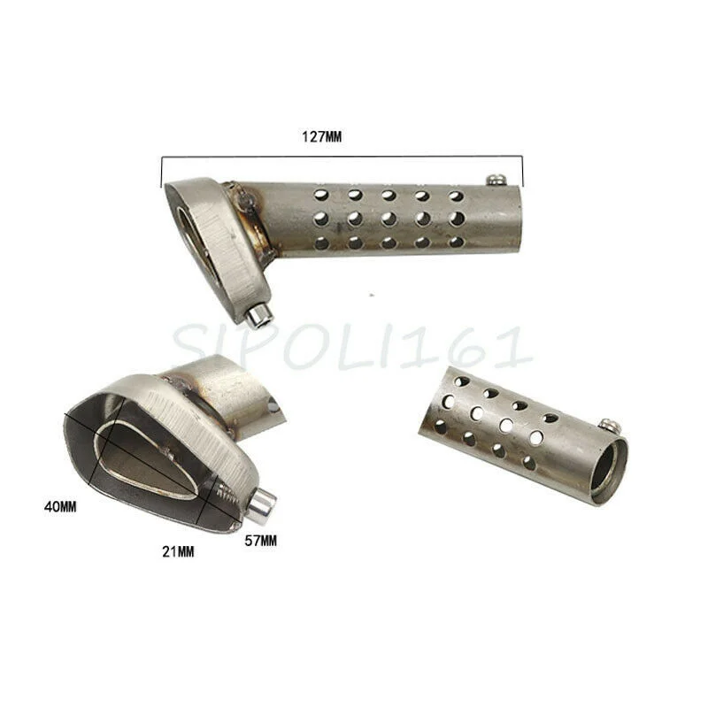 48mm Universal Motorcycle Exhaust  Muffler Adjustable DB Killer  Metal For Motorbike MF002 Road Bike MF010 175MM