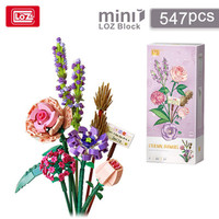 LOZ 1571pcs+ Flowers DIY decoration blocks Home decoration  Building Blocks toys Assembly Toy Christmas Gift for Children Adult