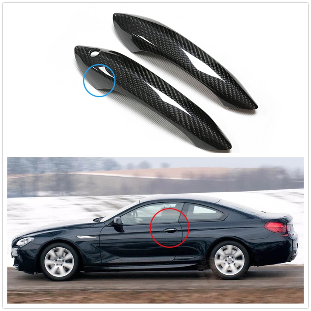 

Для BMW 6 серии F06 F12 F13 2-дверный 2010-2013 БЕЗ индукционного настоящего углеродного волокна, внешняя ручка автомобиля, накладка, накладка