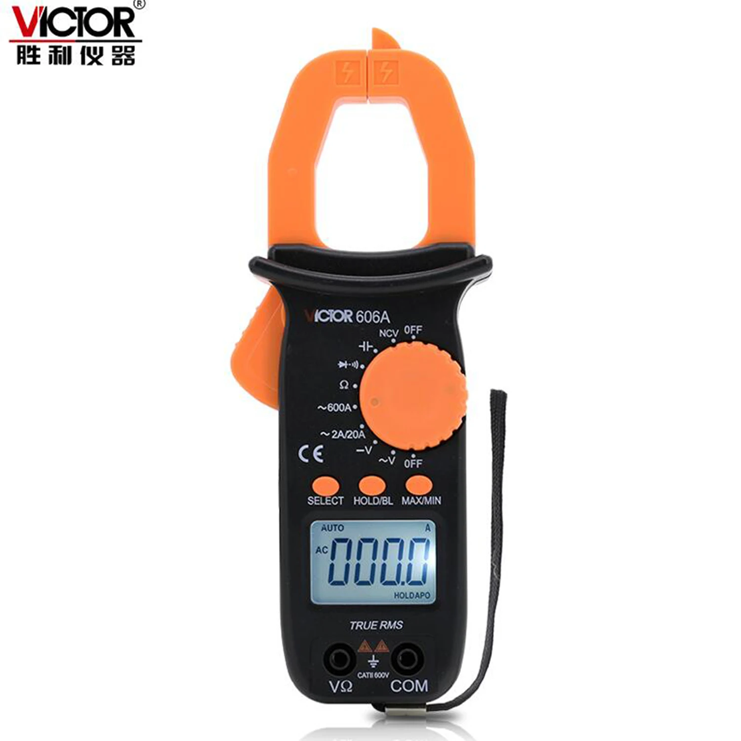 

VICTOR VC606A VC606B VC606C VC606D VC606E Digital Clamp Meter Current Voltage Resistance Capacitance Electrician Meter.