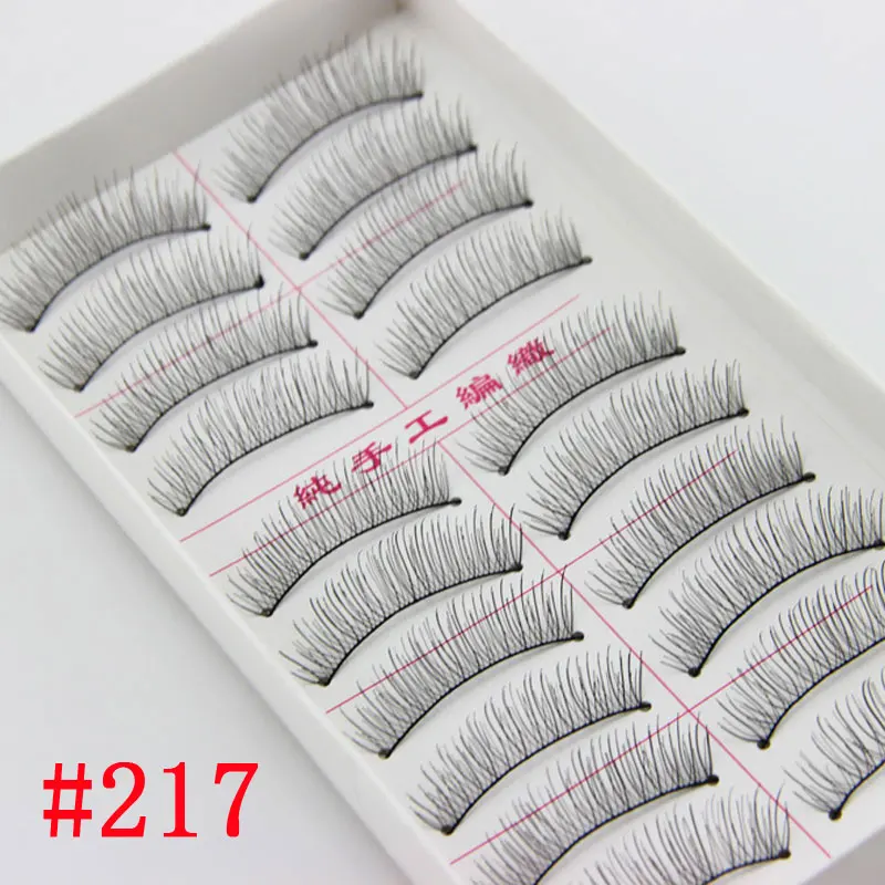 10 Pairs Handmade False Eyelashes Black Long Thick Natural Fake Eye Lashes Extension Women Makeup Beauty Tools