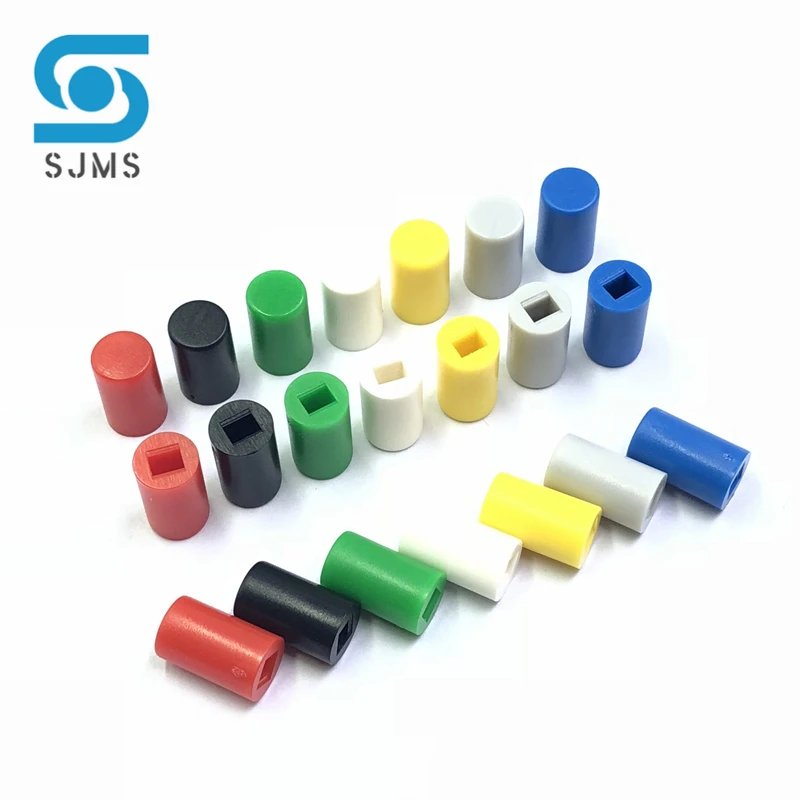 100Pcs A04 Switch Caps Tactile Push Button Switch Cap 6*10mm Applies to 5.8*5.8 7*7 8*8 8.5*8.5 Self-Locking Switch Button Cap