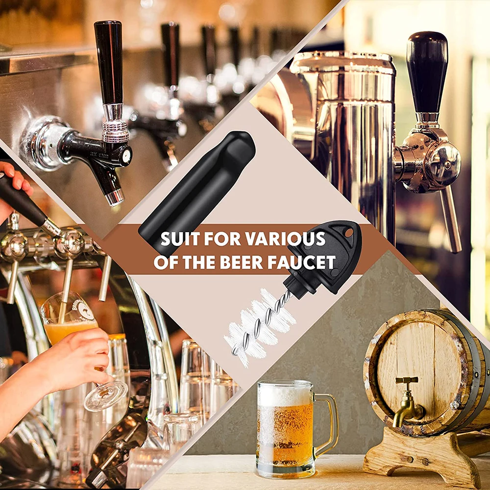 Draft Beer Tap Cover Beer Tap Cleaning Brush  Beer Faucet Keg Caps Rubber Tap Soother Sanitary Cover, Beer Faucet Tap Plug Brush