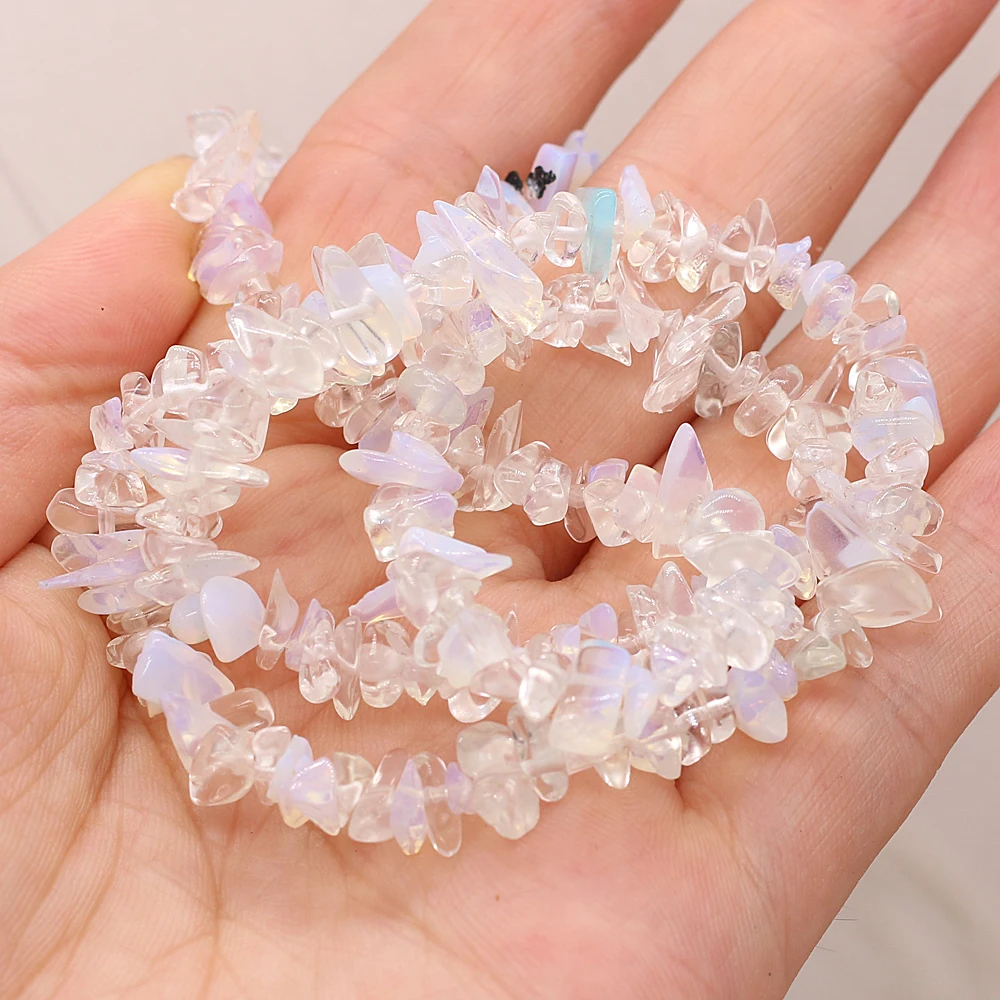 40CM Irregular Freeform Chip Gravel Beads Natural Opal Stones Beads For Jewelry Making DIY Necklace Bracelet 3x5-4x6mm