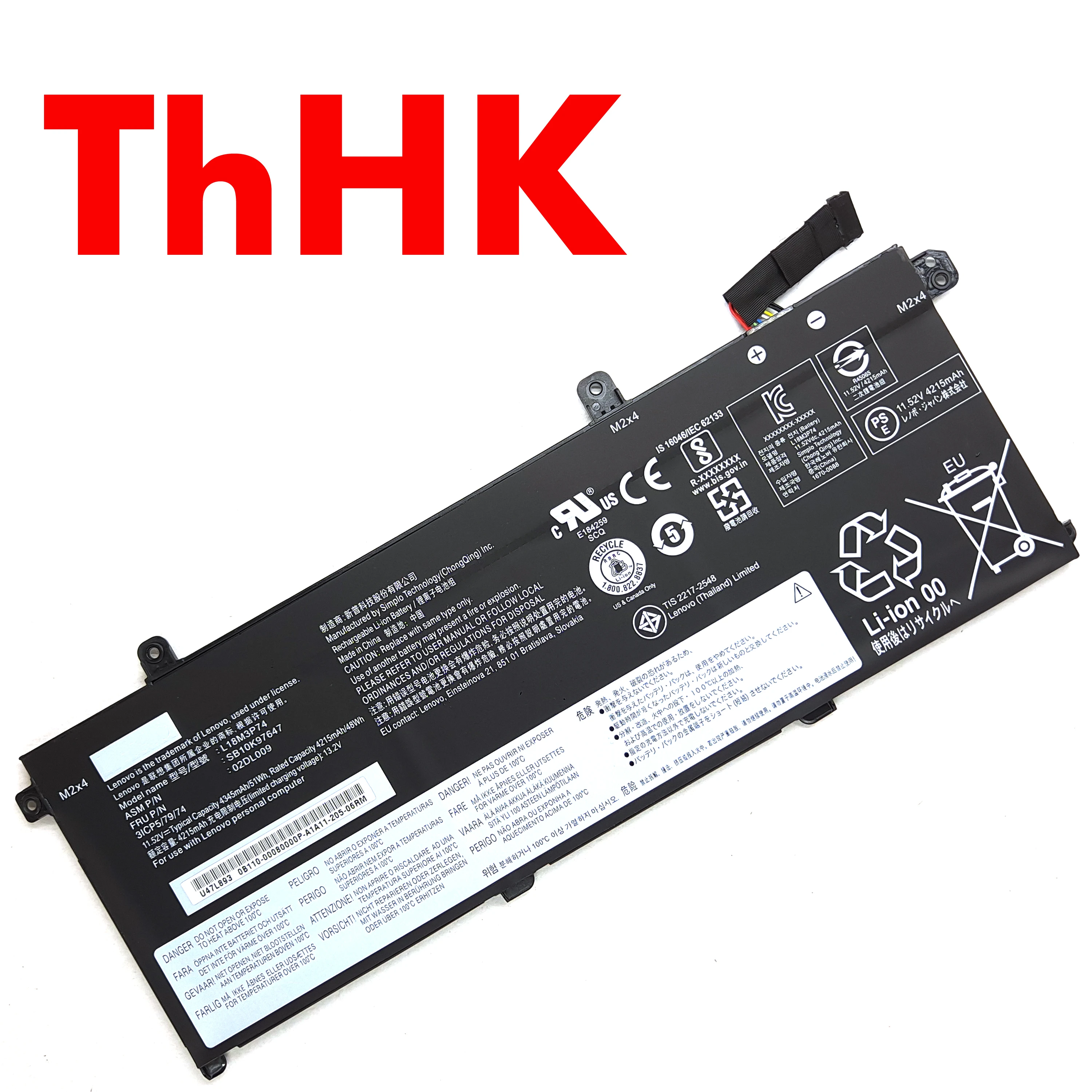 Original L18C3P71 L18C3P72 L18L3P73 L18M3P74 L18M4P73 L18M4P74 Battery For Lenovo ThinkPad T490 T490S T495 P43S P14s T14 1st Gen