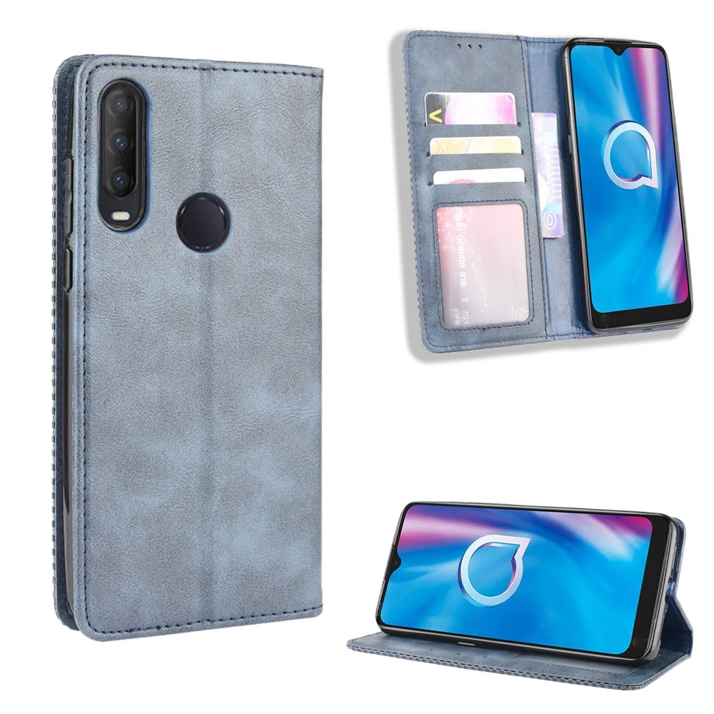 Alcatel 1S 2020 5028Y 5028 Case Alcatel 1V/1S 2020 Wallet Flip Style Leather Phone Cover For Alcatel 1V 2020 With Photo Frame