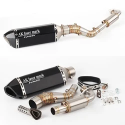 Motorcycle Exhaust Muffler laser AK Full System Slip on Escape Moto For Yamaha NMAX 125 NMAX 155 NMAX125 NMAX155 2015 2016 2017