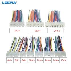 Universal Car Wire Harness Connector 4Pin/6/8Pin/10/12Pin/14/16Pin/18/20Pin/22/24Pin Into Car DVD CD Radio Stereo Wire Plug Ada