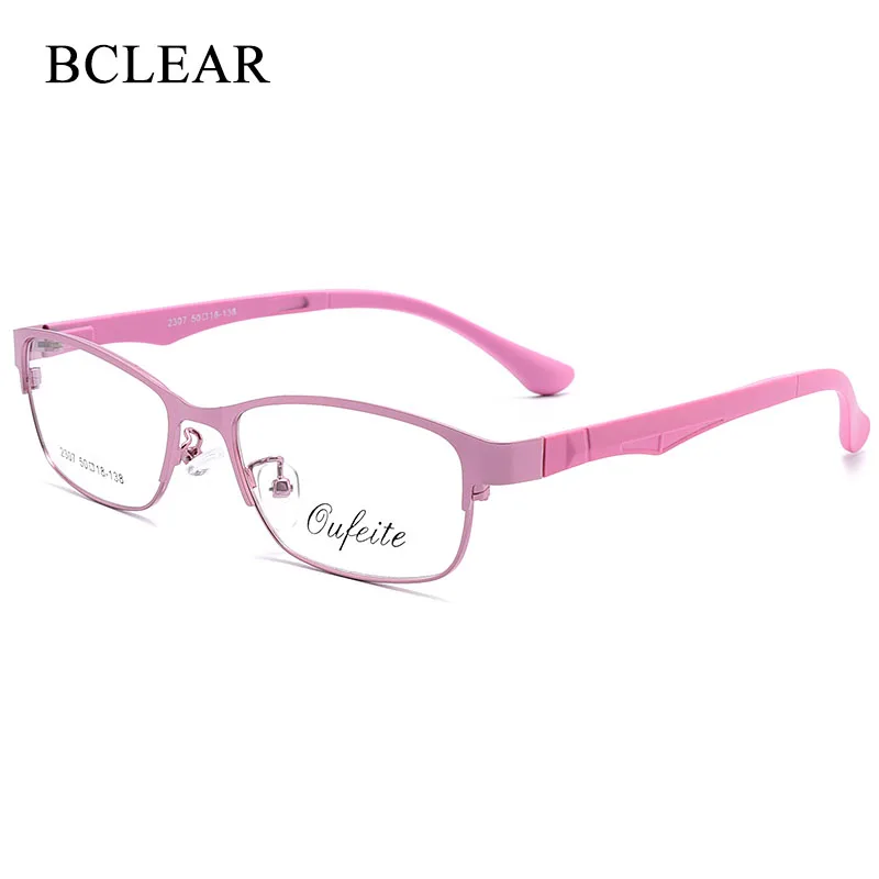 BCLEAR Optical Ultra-Light Alloy TR90 Oval Style Women Optical Glasses Frames Optic Glasses Frame For Women Myopia Spectacles