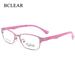 BCLEAR Optical Ultra-Light Alloy TR90 Oval Style Women Optical Glasses Frames Optic Glasses Frame For Women Myopia Spectacles