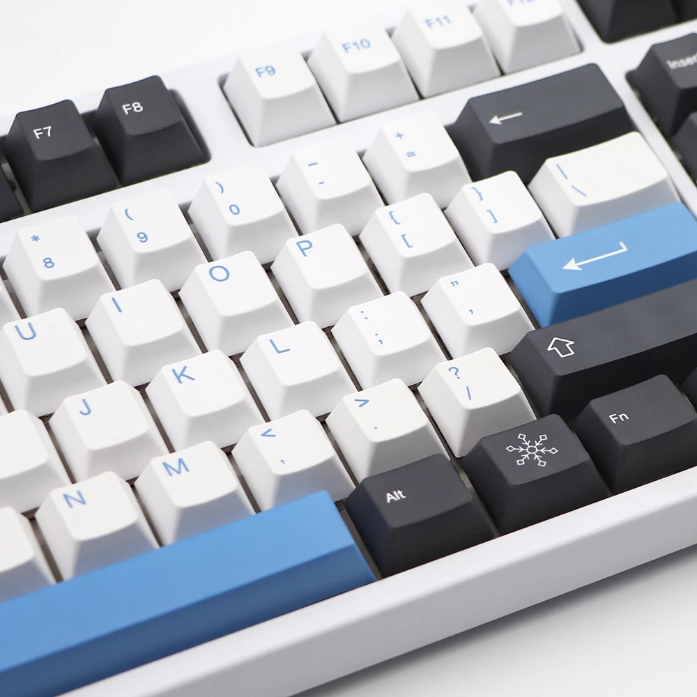 GMK-KEY arctic keycap definir perfil de cereja pbt keycaps para mx switch dz60 gk61sk61 anime tintura sub tampa chave 137 teclas whit 7u barra de espaço