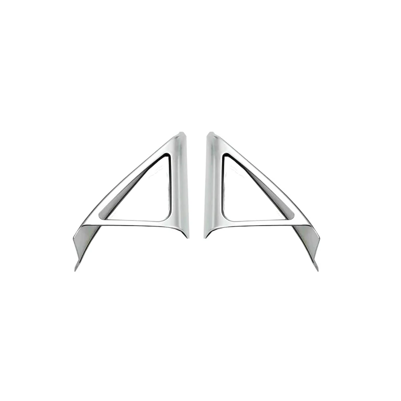 For Audi Q3 2013 to 2017 Car Accessories ABS Chrome Interior A-Pillar Door Stereo Speaker Horn Cover Trim Stickers Car Styling