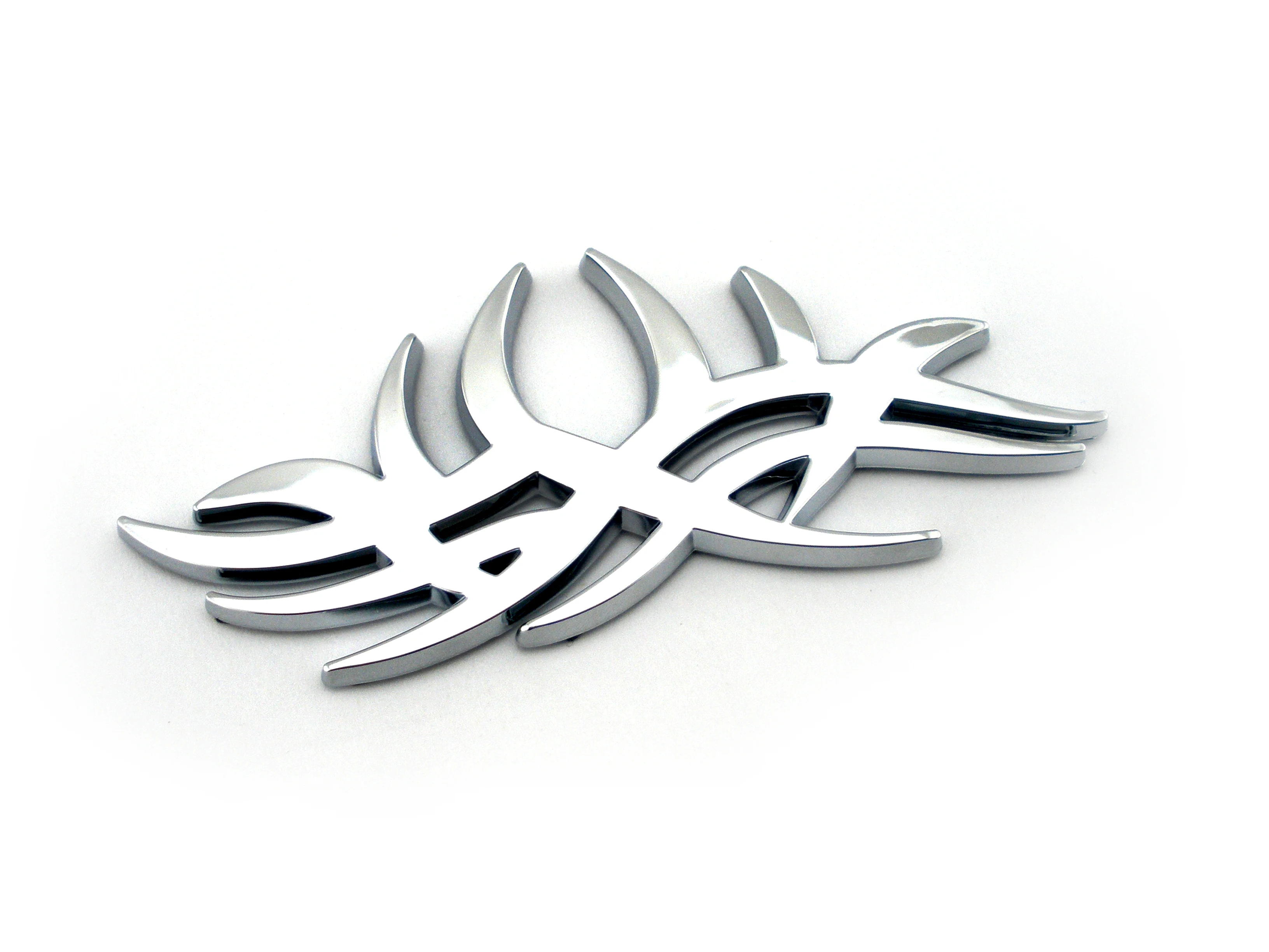 Universal 3D chrome tribal plastic car emblem auto badge automotive stick on decal logo