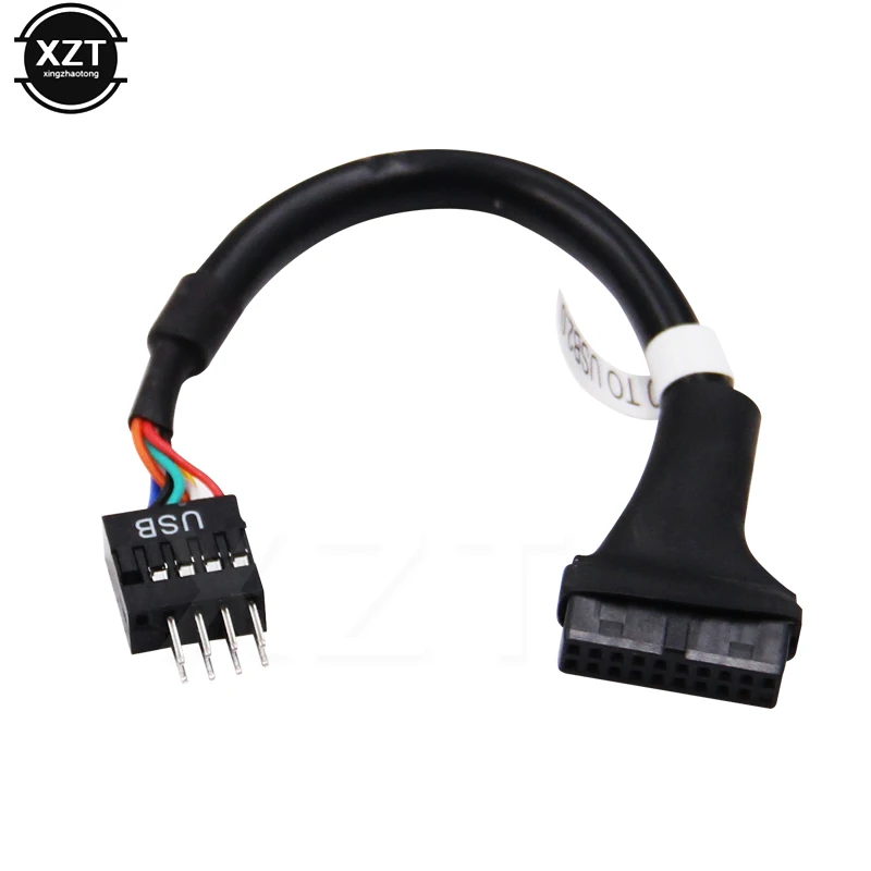 

USB 3.0 20 Pin Female to USB 2.0 9 Pin Mainboard Motherboard Male Housing Cable Adapter Extension Cable for Desktop Computer PC