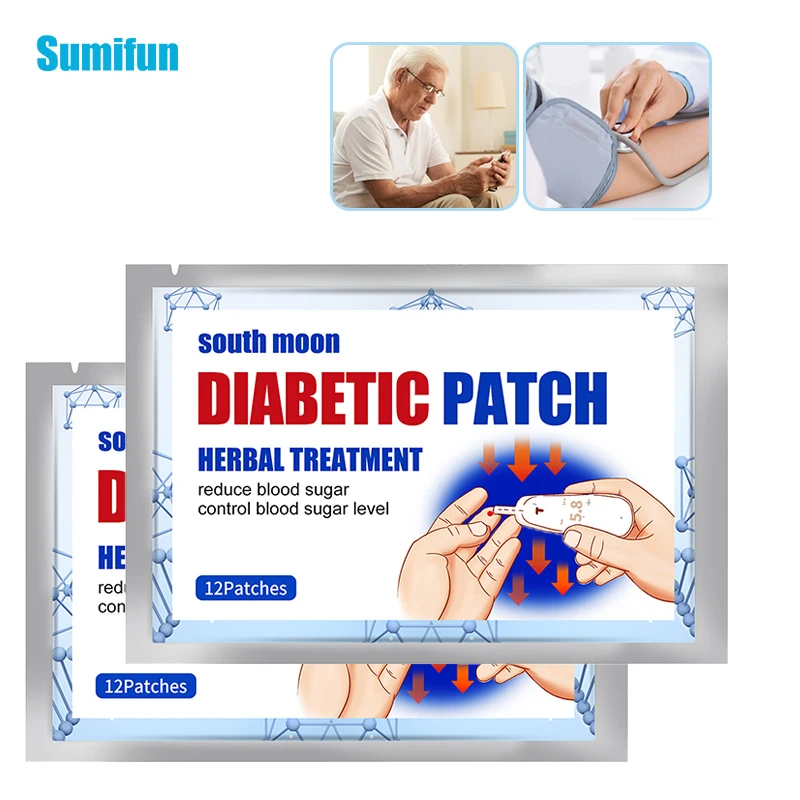 12Pcs Diabetic Patch Stabilizes Blood Sugar Level Balance Blood Glucose Diabetes Patche Treatment Diabetes