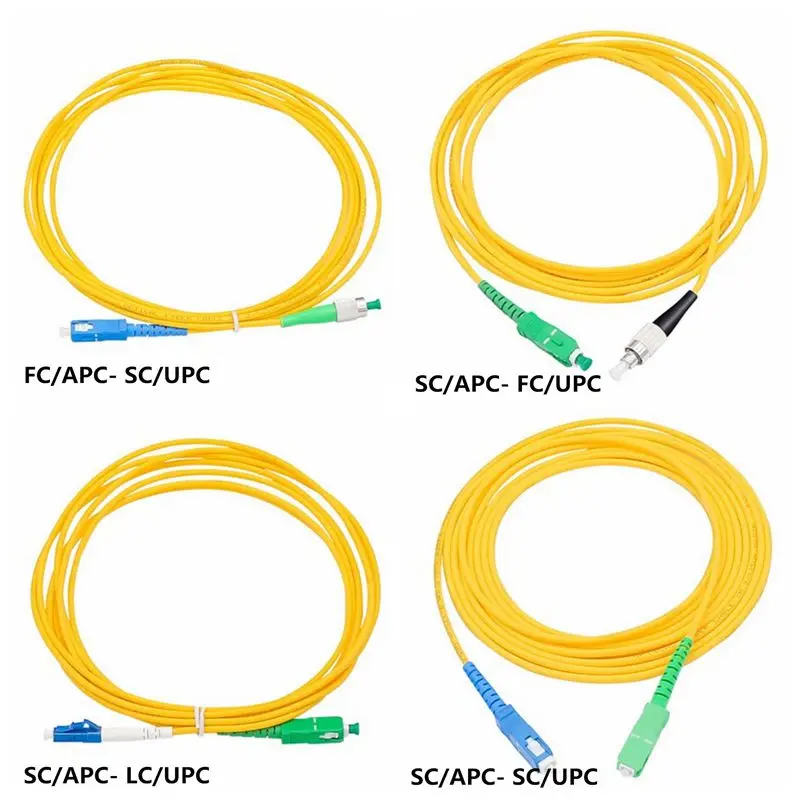 SC/APC to SC FC/LC/ST UPC single mode single core 3 M 5 M 10 m 20m 30m fiber jumper tail