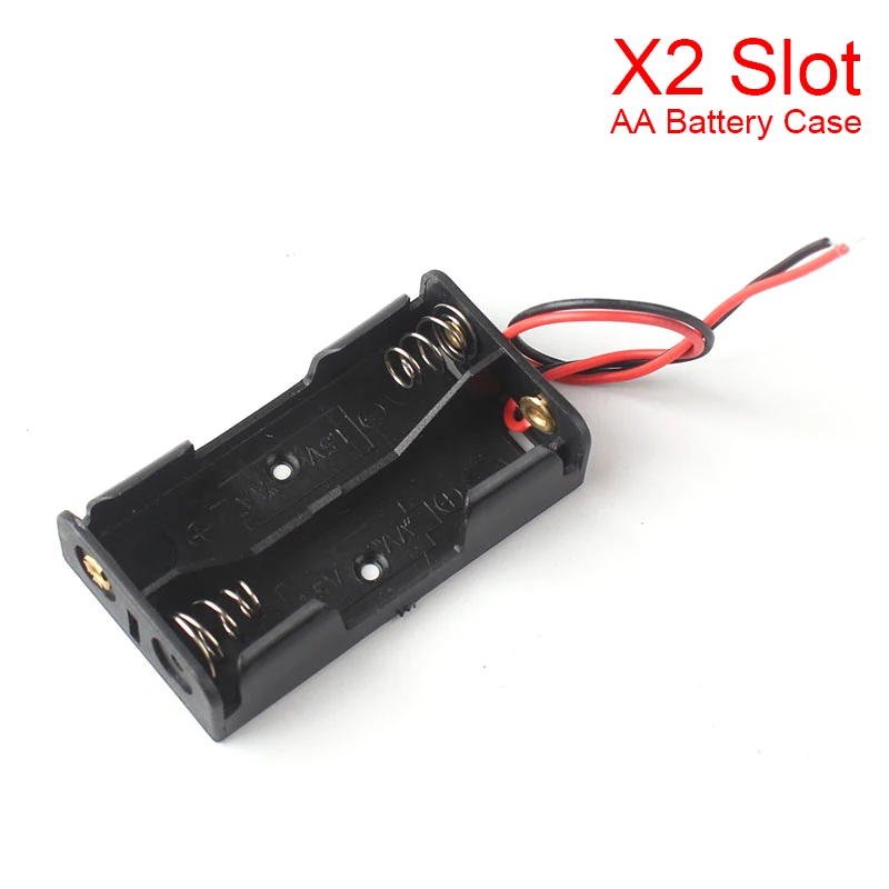 2021 neue 1 2 3 4 8 Slots AA Batterie Fall Box AA LR6 HR6 Batterie Halter Lagerung Fall Mit Blei draht Bateria Schutz Container