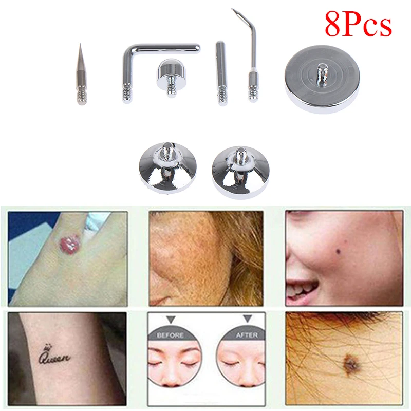 8Pcs/Set Freckle Dark Spot Remover Tool Replace Needles Mole Removal Plasma Pen