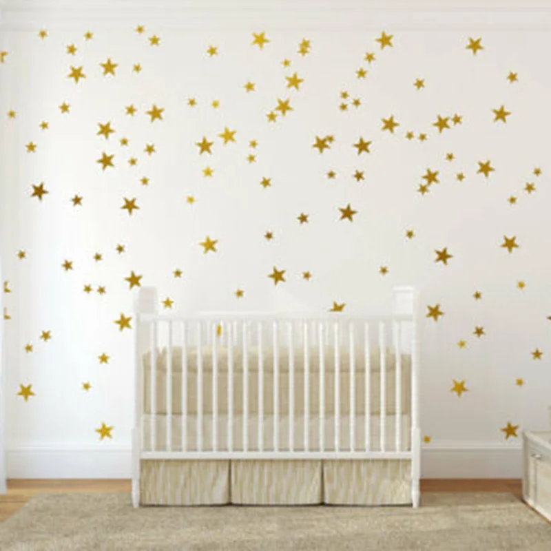 

65 Pcs Star Wall Sticker Boho Scanvinia Stars Polka Dot Space Wall Decal Kids Room Nursery Bedroom Vinyl Decor