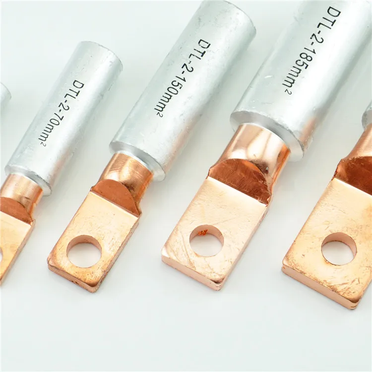 DTL/DLT-16/25/35/50/95/70/120/150/300 Mm2ทองแดงจมูก transition Terminal อลูมิเนียมสายไฟน้ำมันการปิดกั้นสายไฟจมูก