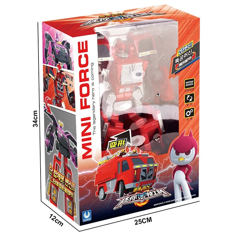 Mini Robot di trasformazione della forza di alta qualità giocattoli Action Figures MiniForce X simulazione auto aeroplano deformazione Mini agente