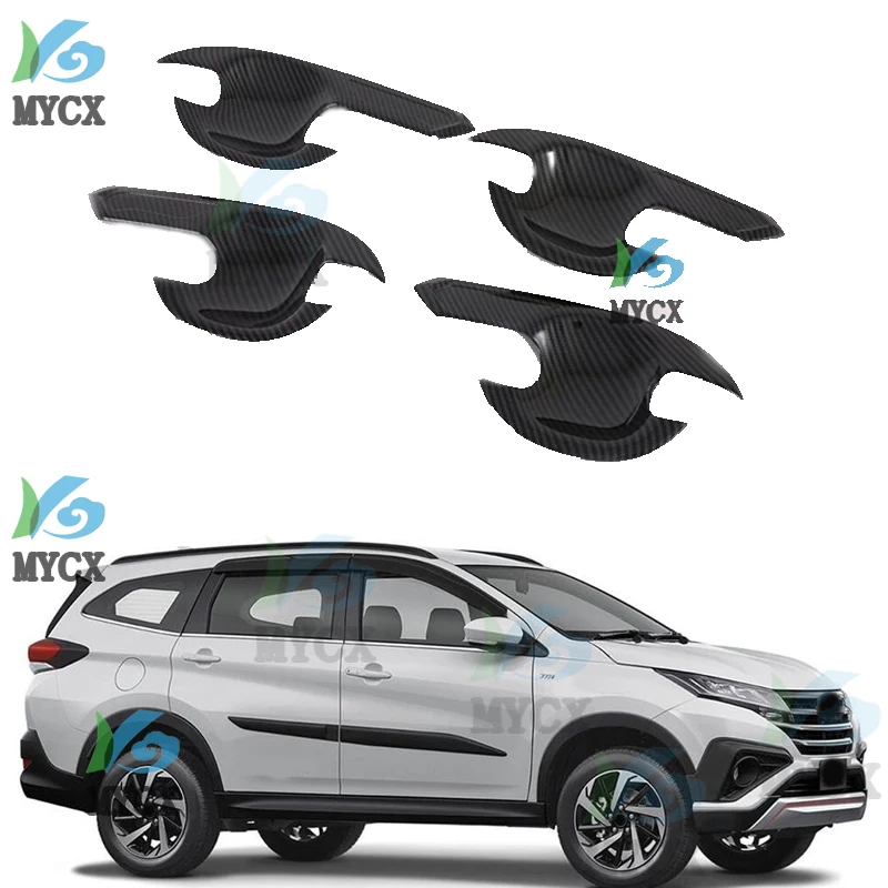 

2017 2018 2019-2021 для Toyota RUSH (F800/F850) автомобильные аксессуары из углеродного волокна, дверная ручка, чаша, крышка, отделка чашки полости