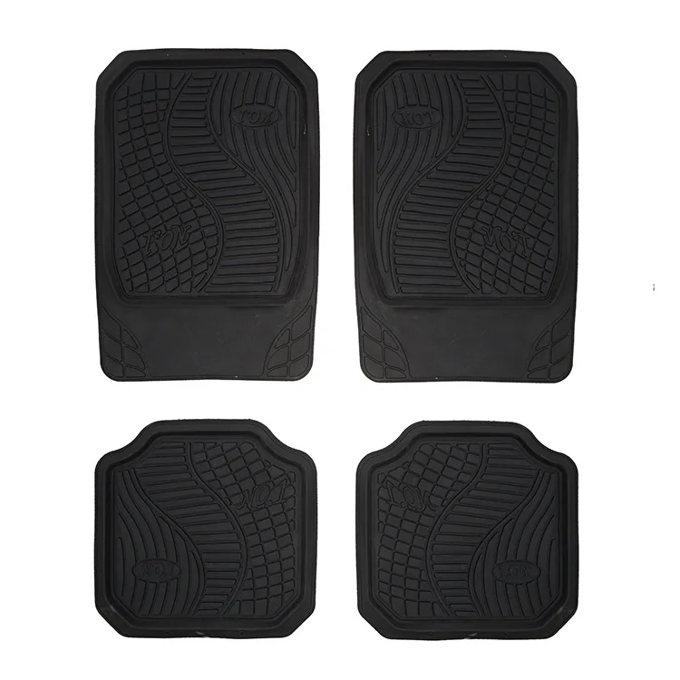 Car Mats 4-piece PVC Universal Waterproof Mats, Durable Non-slip Mats for All Seasons Wholesale