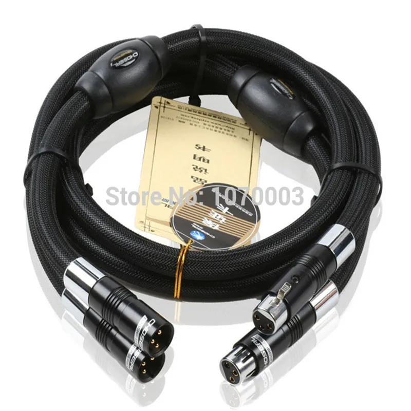 

Choseal BB-5605 HiFi Hi-end Hiend Top Class Quality 6N OCC Audiophile 24K Gold-plated Male and Female XLR Cable 1m (Pair) with