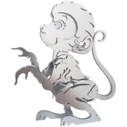 Steel MOKR 3D Metal Puzzle Monkey DIY Jigsaw Model Gift And Toys Puzzles For Kids Adults Learning Education