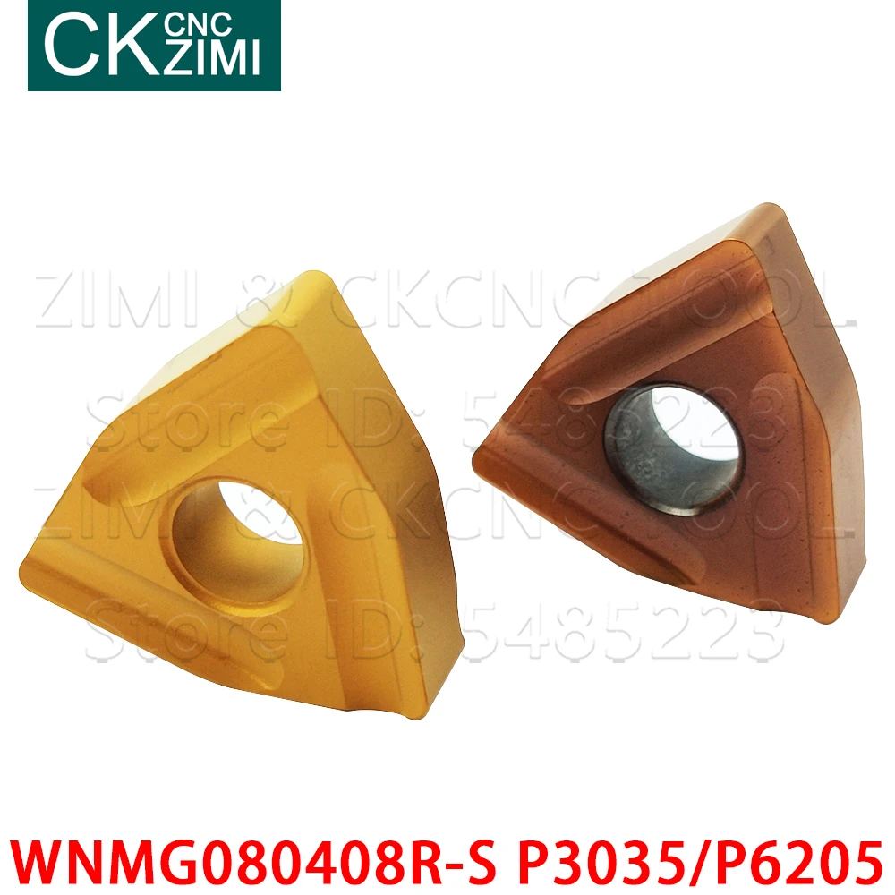 WNMG080408R-S P3035 WNMG080408R-S P6205 Làm Khe Biến Dạng Kim Loại CNC Tiện Dụng Cụ WNMG 080408 R Cho Thép Không Gỉ