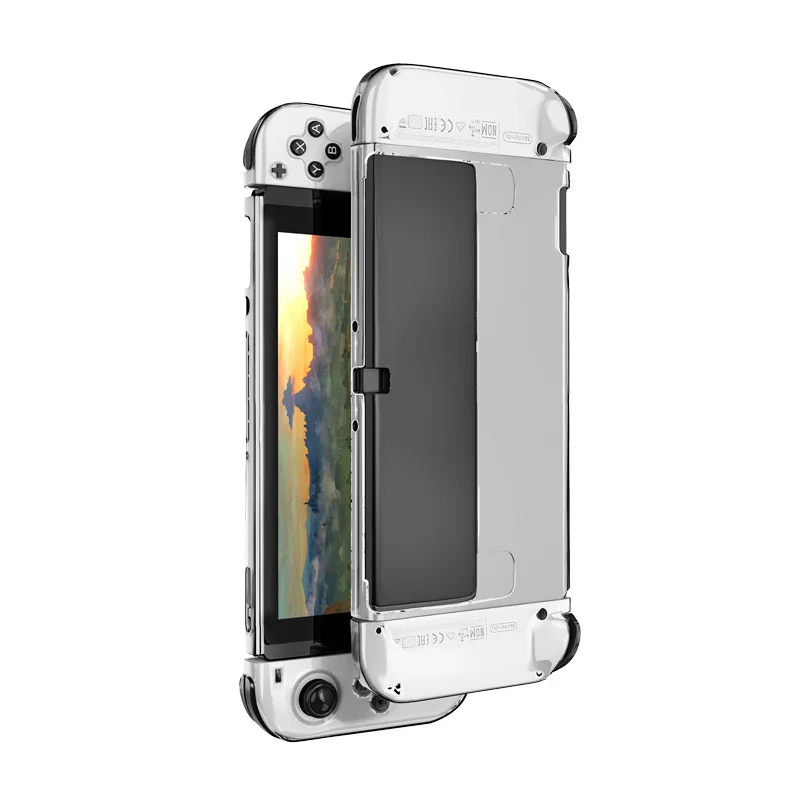 HAIFVA Crystal Protective Shell for Nintendo Switch OLED Hard Cover Split Game Console Transparent Case for NS OLED Accessories