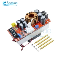 DC-DC 1500W 30A Voltage Step Up Boost Converter CC CV Power Supply Module Step Up Constant Current Module 10-60V to 12-97V Fan