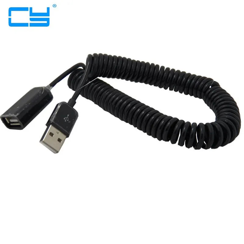 

10cm 0.8m 30 cm 2.5 M 1 pes de cabo de extensao USB 2.0 de sincronizacao adaptador de carregador em preto