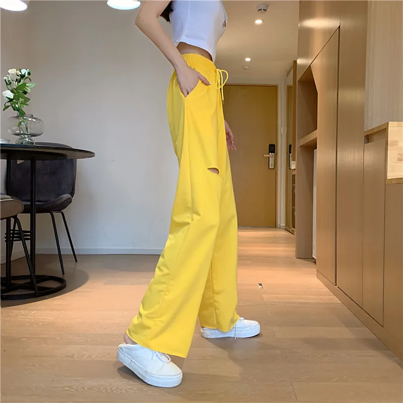 

Spring Loose Pants Wide Leg SweatPants Women Trousers Joggers High Waist Pants Streetwear Sports Casual Pants Femme Fall