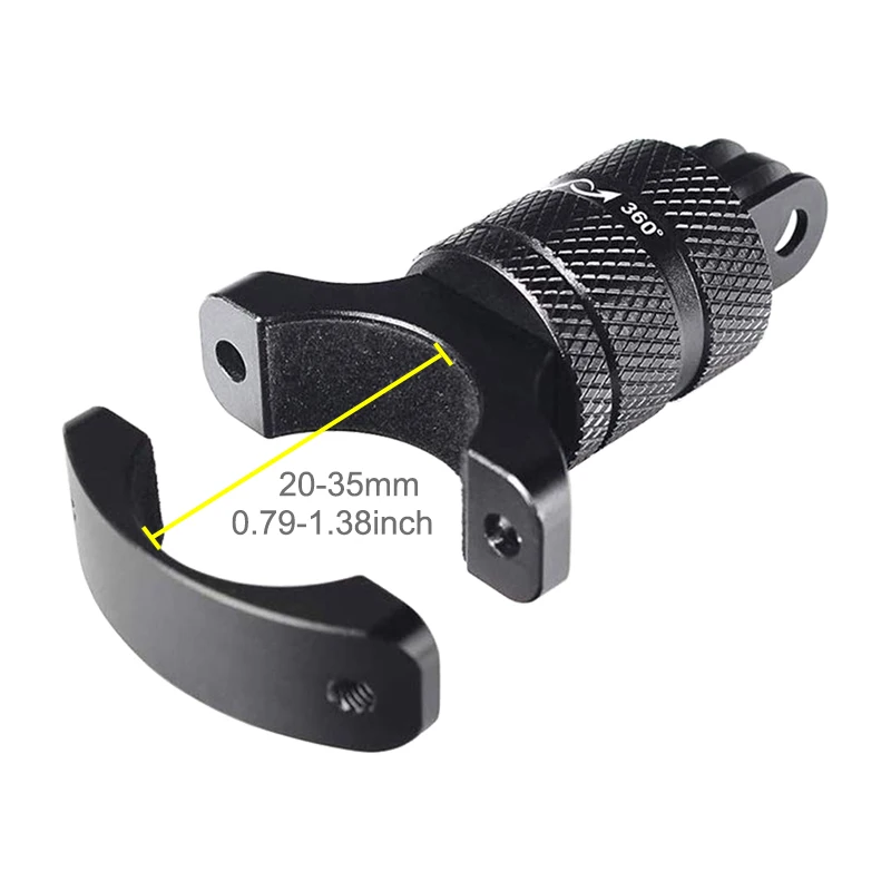 Bicycle Motorcycle Handlebar Aluminum Clamp Holder Tripod Mount for GoPro Hero 11 10 9 8 7 5 Xiaomi Sjcam Eken DJI Action Camera